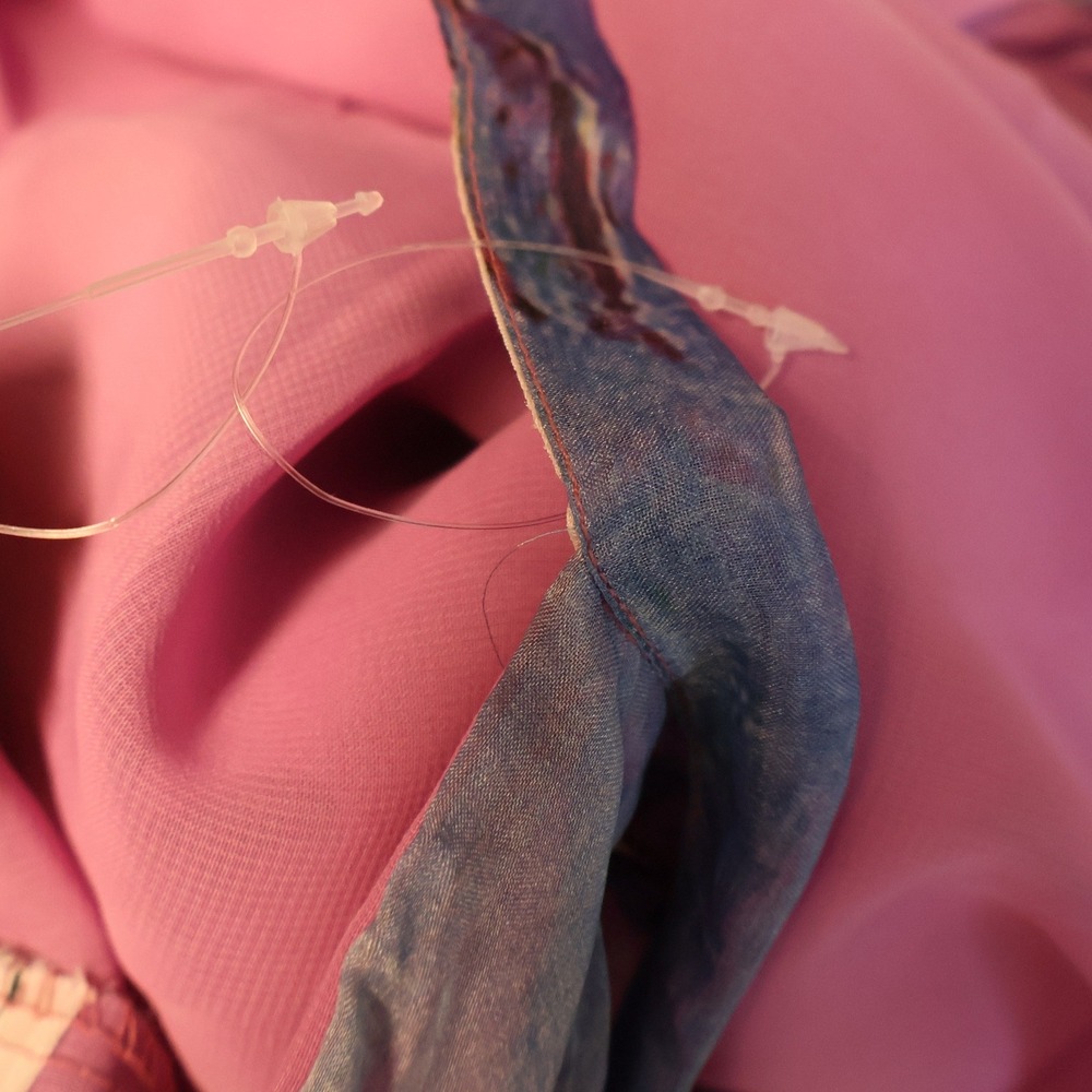 Chicwish Watercolor Floral Maxi Dress Womens Size S Wedding Guest Fairy Ethereal - Picture 12 of 14